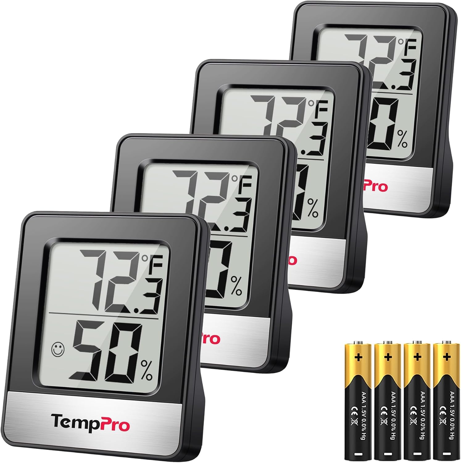 image:imageTempPro Indoor Outdoor Thermometer Wireless 500FT Outside Greenhouse Thermometer with Temperature Sensor Temperature Monitor for Patio Reptile House Home Baby Room Previously ThermoPro Outside Greenhouse Thermometer with Temperature Sensor Temperature Monitor for Patio Reptile House Home Baby RoomBlack Indoor Thermometer