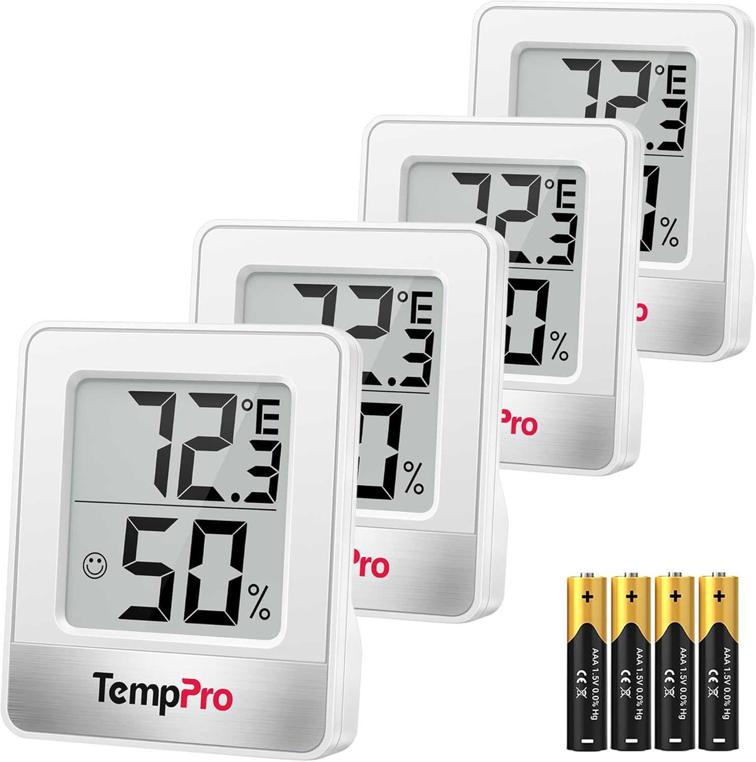 image:imageTempPro Indoor Outdoor Thermometer Wireless 500FT Outside Greenhouse Thermometer with Temperature Sensor Temperature Monitor for Patio Reptile House Home Baby Room Previously ThermoPro Outside Greenhouse Thermometer with Temperature Sensor Temperature Monitor for Patio Reptile House Home Baby RoomWhite Indoor Thermometer