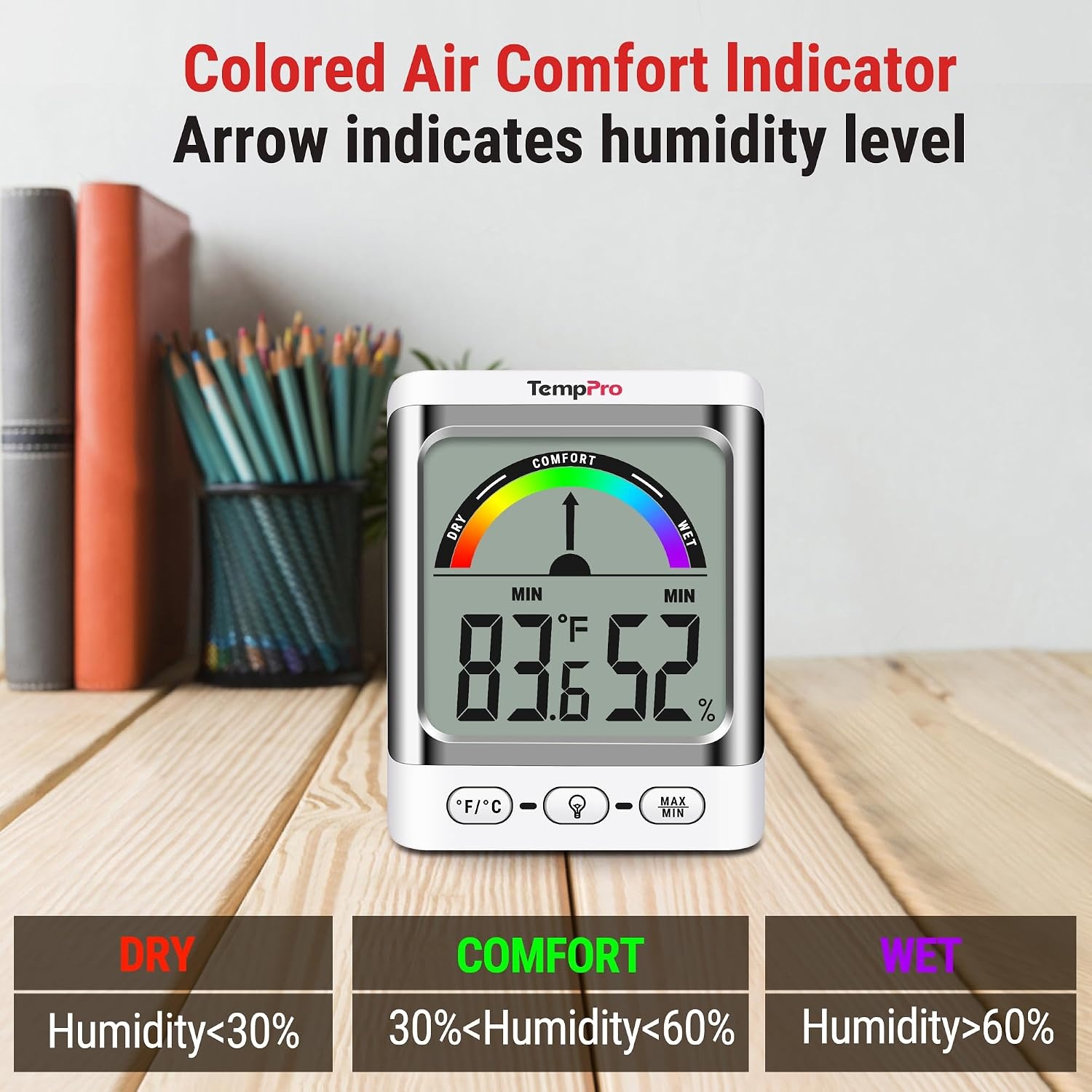 image:imageTempPro TP280 1000FT Home Weather Stations Wireless Indoor Outdoor Thermometer Weather Stations with Accurate Sensor Inside Outside Weather Thermometer Barometer with ForecastPreviously ThermoProWhite