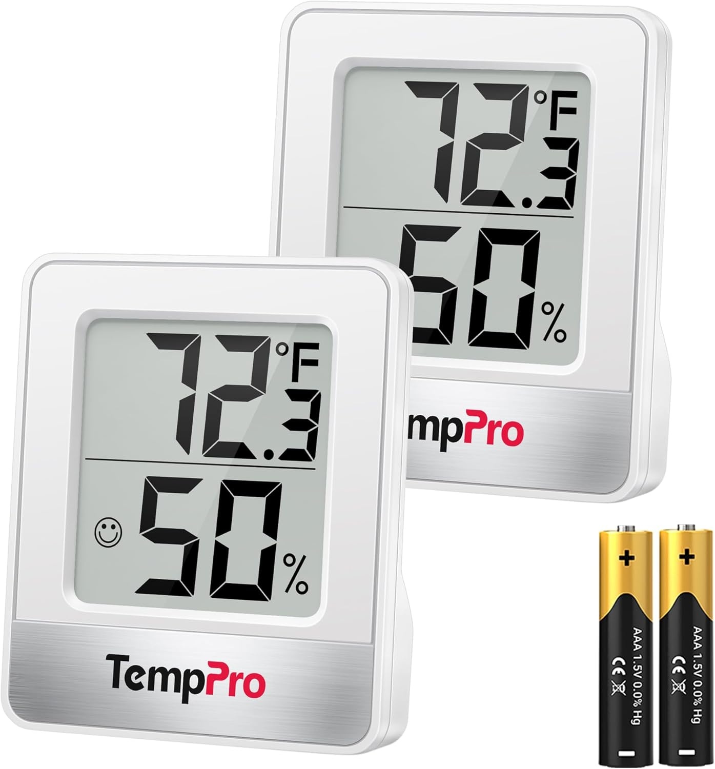 image:imageTempPro TP49 Digital Hygrometer Indoor Thermometer Humidity Meter Room Thermometer with Temperature and Humidity Monitor Mini Hygrometer Previously ThermoProWhite Indoor Thermometer