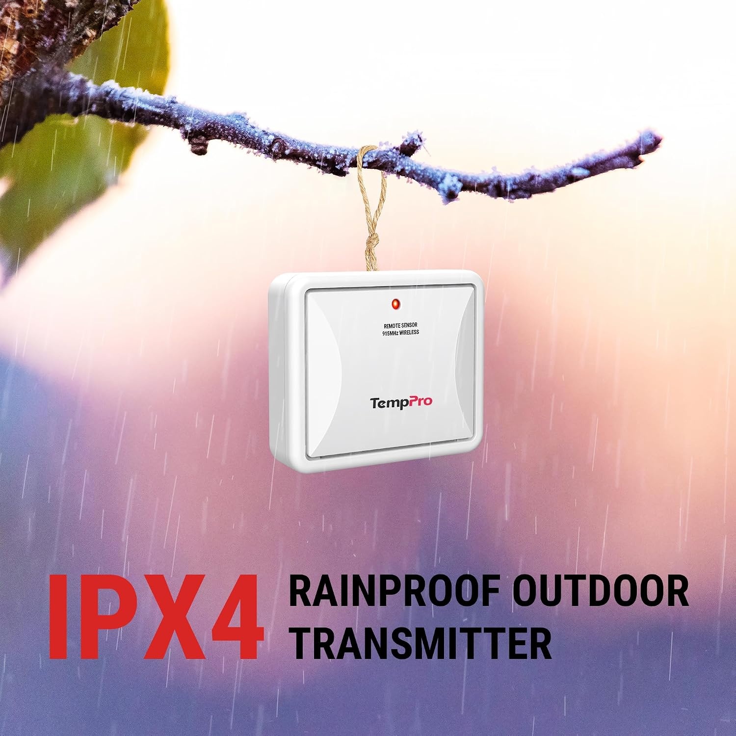 image:imageTempPro TX2B 915MHz Additional Humidity Sensor Fitting Outdoor Waterproof Transmitter for Indoor Outdoor Thermometer Wireless Outside Thermometer and Temperature Monitor Previously ThermoPro