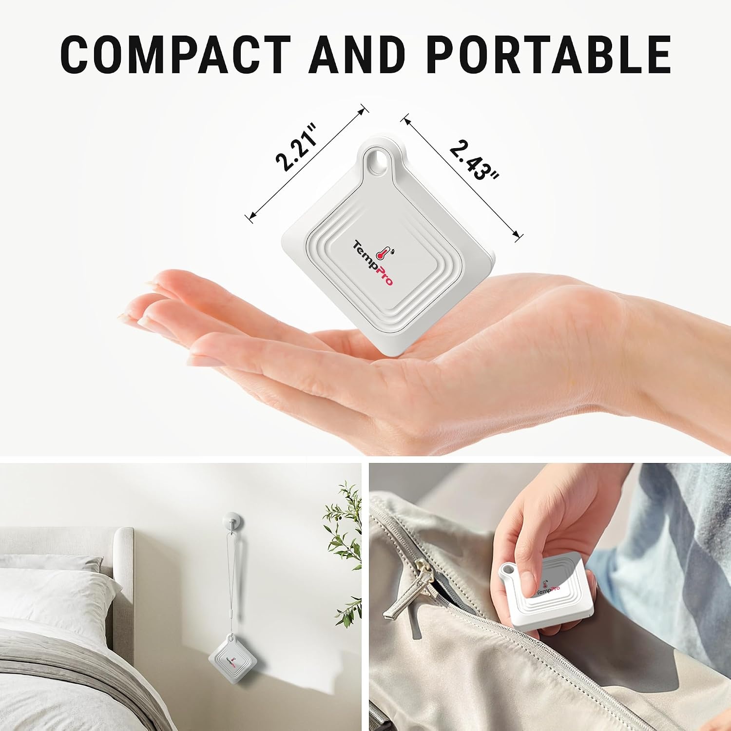 image:imageTempPro TempAir Bluetooth Thermometer Hygrometer 260 ft Temperature Sensor Greenhouse Thermometer with Remote App Control Temperature and Humidity Monitor with 2Year Data Logging Export3