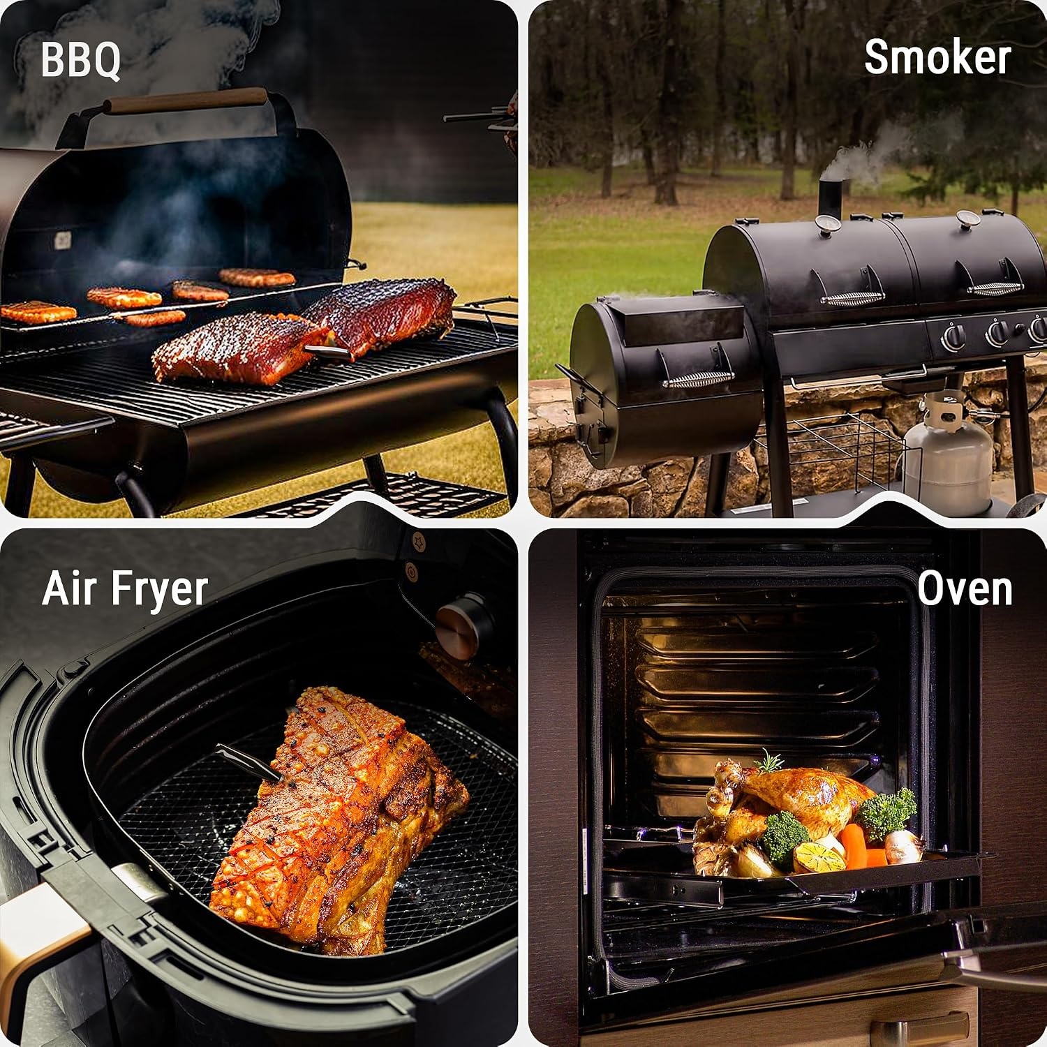 image:imageTempSpike 500FT Bluetooth Wireless Meat Thermometer for Grilling and Smoking Dual Meat Probes Grill Thermometer LCDEnhanced Booster Smoker BBQ Thermometer for Grill Rotisserie Turkey Beef1 probe
