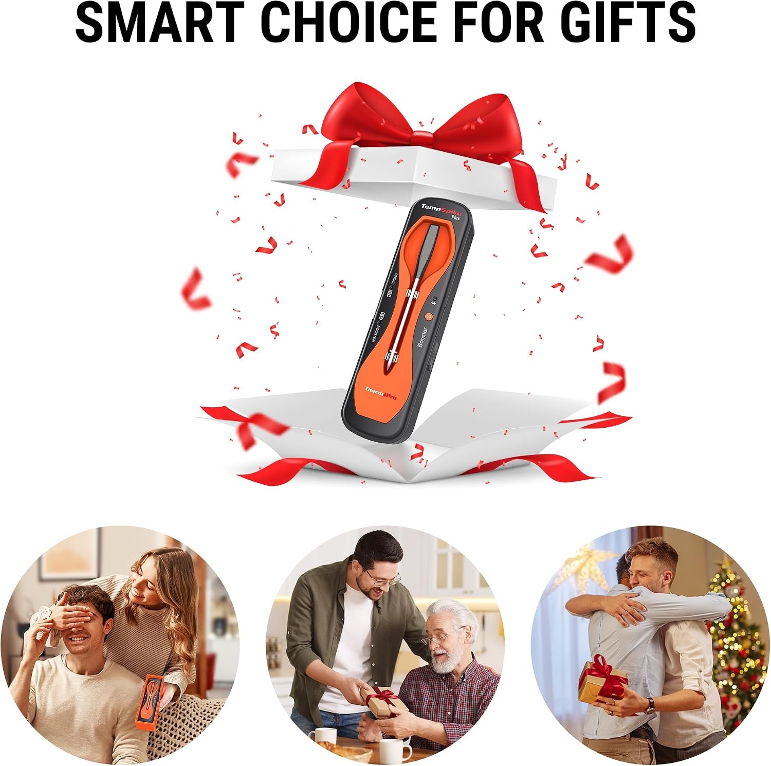 image:imageThermoPro 600FT Wireless Meat Thermometer with Upgraded UltraThin Probe Bluetooth Meat Thermometer Wireless for Outside Grill Smoker Thermometer for BBQ Oven Rotisserie Sous Vide TP970