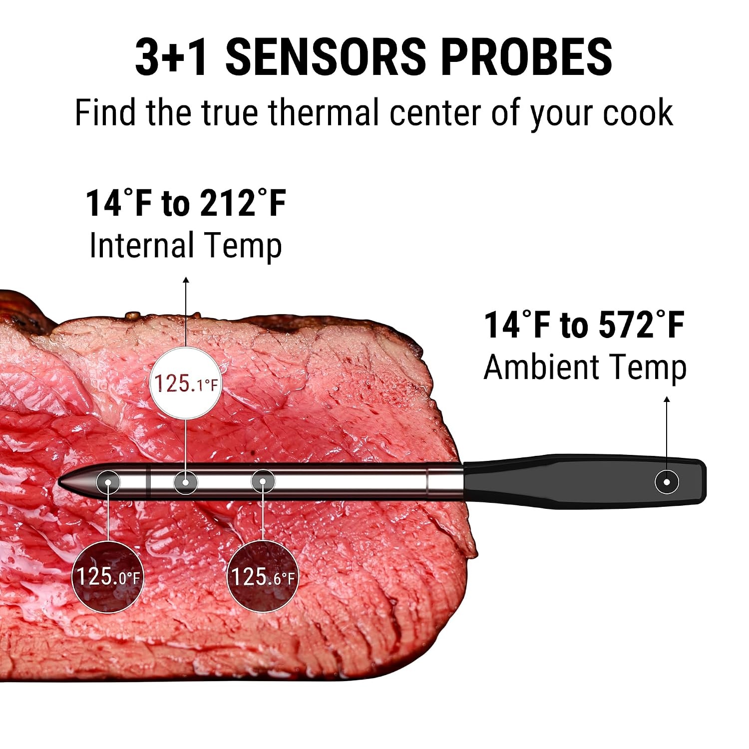 image:imageThermoPro WiFi Bluetooth Wireless Meat Thermometer Digital Unlimited RangeDetachable Thiner Meat Probe amp Standalone Base1050F Heat ResistanceFood Thermometer for Cooking Grill Smoker Oven FryerOrange