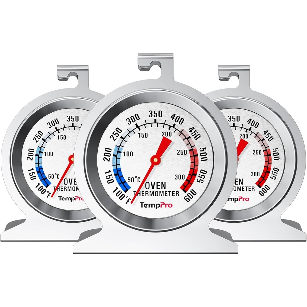image:image2Pack Oven Thermometer for Gas Oven with 431 Stainless Steel  50300C100600F Oven Thermometer for Electric Oven Temperature In Oven Temperature Gauge for Cooking Kitchen3