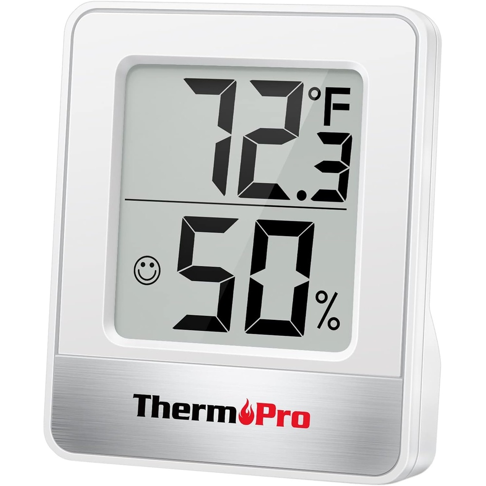 image:imageTempPro TP49 Digital Hygrometer Indoor Thermometer Humidity Meter Room Thermometer with Temperature and Humidity Monitor Mini Hygrometer Previously ThermoProWhite Indoor Thermometer