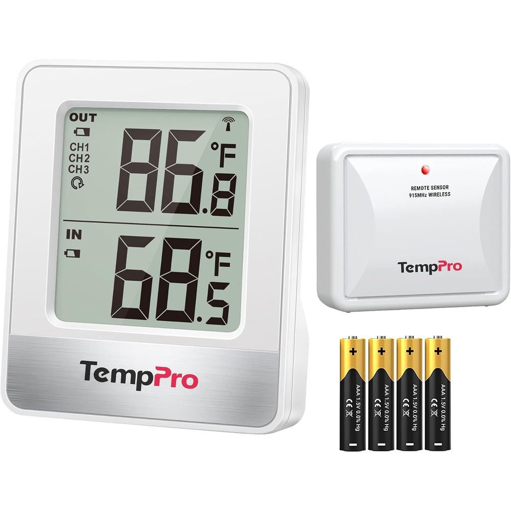 image:imageTempPro TP49 Digital Hygrometer Indoor Thermometer Humidity Meter Room Thermometer with Temperature and Humidity Monitor Mini Hygrometer Previously ThermoProWhite Inoutdoor Thermometer