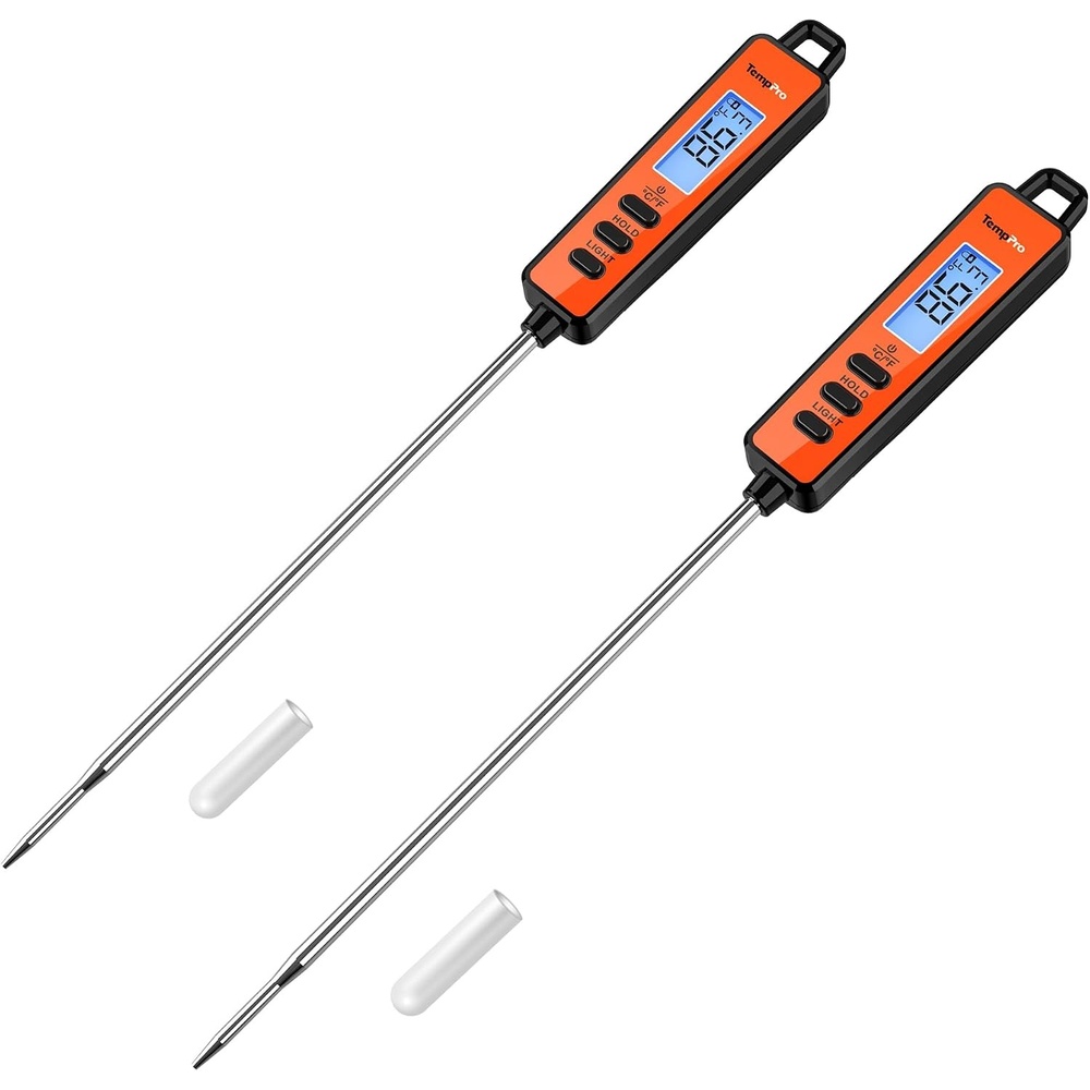image:imageTempPro TempSwif 1 Sec Digital Meat Thermometer for Cooking Food  Meat Thermometer Digital Backlitght LCD Display 53inche Super Long Probe Bread Baking Sourdough Liquids Candy Making Gift2