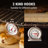 2-Pack Oven Thermometer for Gas Oven with 431 Stainless Steel | 50-300°C/100-600°F Oven Thermometer for Electric Oven Temperature, In Oven Temperature Gauge for Cooking Kitchen(3)