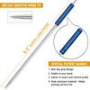 Official TempPro Stainless Steel Probe Replacement Stainless Meat Probe for TP25, TP27 (Golden)（Previously ThermoPro）(Blue)