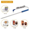 Official TempPro Stainless Steel Probe Replacement Stainless Meat Probe for TP25, TP27 (Golden)（Previously ThermoPro）(Blue)