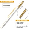 Official TempPro Stainless Steel Probe Replacement Stainless Meat Probe for TP25, TP27 (Golden)（Previously ThermoPro）(Golden)