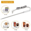 Official TempPro Stainless Steel Probe Replacement Stainless Meat Probe for TP25, TP27 (Golden)（Previously ThermoPro）(Silvery-2)
