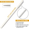 Official TempPro Stainless Steel Probe Replacement Stainless Meat Probe for TP25, TP27 (Golden)（Previously ThermoPro）(Silvery-2)