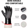 TempPro 932°F Heat Resistant BBQ Gloves, 14″ Waterproof Oven & Grill Gloves, Oil & Slip-Resistant Neoprene Oven Mitts for BBQ, Fire Pit, Rotisserie, Smoker Accessories Gifts (Previously ThermoPro)(17INCH)