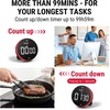 TempPro 99-Hour Digital Kitchen Timer with Strong Magnetic & Stable Stand, Classroom Timers with 3-Volume-Level, Stopwatch with Large LED Display, Digital Timers for Classroom(Previously ThermoPro)