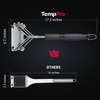 TempPro BBQ Grill Brush with Wide Scraper, Bristle-Free Stainless Steel Grilling Cleaner, Safe All-Grate Cleaner, Perfect for BBQ Grill Cleaning Accessory (Previously ThermoPro)