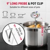 TempPro Candy Thermometer with Pot Clip, 9″ Long Probe Deep Fry Oil Thermometer for Frying & Candy Making, Fryer Cooking Thermometer for Chocolate, Caramel, Brewing & Baking (Previously ThermoPro) | 9″ Long Probe Deep Fryer Thermometer for Oil, Cooking Thermometer for Candy, Liquids, Chocolate, Caramel, Brewing & Baking(1)
