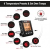 TempPro Digital Meat Thermometer for Cooking and Grilling, BBQ Food Thermometer with Backlight and Kitchen Timer, Grill Temperature Probe Thermometer for Smoker, Oven, Baking,Oil(Previously ThermoPro)(Black Orange)