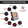 TempPro Digital Meat Thermometer for Cooking and Grilling, BBQ Food Thermometer with Backlight and Kitchen Timer, Grill Temperature Probe Thermometer for Smoker, Oven, Baking,Oil(Previously ThermoPro)(Light Silver)