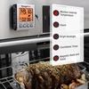 TempPro Digital Meat Thermometer for Cooking and Grilling, BBQ Food Thermometer with Backlight and Kitchen Timer, Grill Temperature Probe Thermometer for Smoker, Oven, Baking,Oil(Previously ThermoPro)(Light Silver)