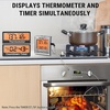 TempPro Digital Meat Thermometer for Cooking and Grilling, BBQ Food Thermometer with Backlight and Kitchen Timer, Grill Temperature Probe Thermometer for Smoker, Oven, Baking,Oil(Previously ThermoPro)(Light Silver)