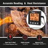 TempPro Digital Meat Thermometer for Cooking and Grilling, BBQ Food Thermometer with Backlight and Kitchen Timer, Grill Temperature Probe Thermometer for Smoker, Oven, Baking,Oil(Previously ThermoPro)(Black Orange)