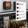 TempPro Digital Meat Thermometer for Cooking and Grilling, BBQ Food Thermometer with Backlight and Kitchen Timer, Grill Temperature Probe Thermometer for Smoker, Oven, Baking,Oil(Previously ThermoPro)(Black Orange)