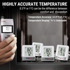 TempPro Indoor Outdoor Thermometer Wireless 500FT, Outside Greenhouse Thermometer with Temperature Sensor, Temperature Monitor for Patio Reptile House Home Baby Room (Previously ThermoPro) | Outside Greenhouse Thermometer with Temperature Sensor, Temperature Monitor for Patio Reptile House Home Baby Room(White In-outdoor Thermometer)