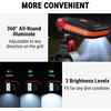 TempPro Outdoor Grill Light for BBQ with 10 LEDs & 3 Brightness | 360° Adjustable Grill Lights for Outdoor Grill, BBQ Light with Energy-Saving Button, Grill Accessories, Batteries Included