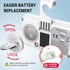 TempPro Refrigerator Thermometer 2 Pack with Large Backlit LCD Display, Waterproof Freezer Fridge Thermometer with Max/Min Record, Easy Battery Replacement for Room, Cooler (Previously ThermoPro)(2)