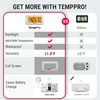 TempPro Refrigerator Thermometer 2 Pack with Large Backlit LCD Display, Waterproof Freezer Fridge Thermometer with Max/Min Record, Easy Battery Replacement for Room, Cooler (Previously ThermoPro)(2)