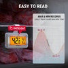 TempPro Refrigerator Thermometer 2 Pack with Large Backlit LCD Display, Waterproof Freezer Fridge Thermometer with Max/Min Record, Easy Battery Replacement for Room, Cooler (Previously ThermoPro)(4)