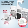 TempPro Refrigerator Thermometer 2 Pack with Large Backlit LCD Display, Waterproof Freezer Fridge Thermometer with Max/Min Record, Easy Battery Replacement for Room, Cooler (Previously ThermoPro)(3)