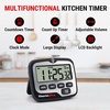 TempPro TM01 Kitchen Timers for Cooking with Count Up Countdown Timer, Digital Timer for Kids Students with Touch Backlight, Study Timers for Classroom Teacher Supplies(Previously ThermoPro)(Digital Timer 2 Pack)