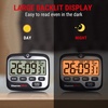 TempPro TM01 Kitchen Timers for Cooking with Count Up Countdown Timer, Digital Timer for Kids Students with Touch Backlight, Study Timers for Classroom Teacher Supplies(Previously ThermoPro)(Digital Timer 2 Pack)
