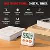 TempPro TM03 Digital Timer for Kids & Teachers, Kitchen Timers for Cooking with 2 Alarm Volume, Countdown Timer Stopwatch for Classroom Supplies, Exercise, Baking, Work, 2-Pack (Previously ThermoPro)