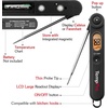 TempPro TP03B Digital Meat Thermometer for Cooking, Instant Read Thermometer with Backlight, Kitchen Food Thermometer for Grill Smoker BBQ Oil Deep Fry Candy Bread Coffee (Previously ThermoPro)(Pitch-black)