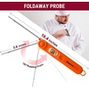 TempPro TP03B Digital Meat Thermometer for Cooking, Instant Read Thermometer with Backlight, Kitchen Food Thermometer for Grill Smoker BBQ Oil Deep Fry Candy Bread Coffee (Previously ThermoPro)(Persimmon orange)