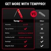 TempPro TP03B Digital Meat Thermometer for Cooking, Instant Read Thermometer with Backlight, Kitchen Food Thermometer for Grill Smoker BBQ Oil Deep Fry Candy Bread Coffee (Previously ThermoPro)(Bright red)