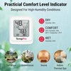 TempPro TP150 Digital Hygrometer Indoor Thermometer, IPX5 High-Humidity Resistant Greenhouse Thermometer Temperature and Humidity Monitor, High/Low Records Humidity Meter for Room Grow Tents, Reptile(1)