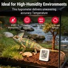 TempPro TP150 Digital Hygrometer Indoor Thermometer, IPX5 High-Humidity Resistant Greenhouse Thermometer Temperature and Humidity Monitor, High/Low Records Humidity Meter for Room Grow Tents, Reptile(1)