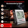 TempPro TP16 Large LCD Digital Meat Thermometer for Cooking, Smoking, Grilling, BBQ Food Temperature Indicator with Clock Timer and Stainless Steel Probe, Black(Previously ThermoPro)(Light Silver)