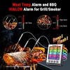 TempPro TP17 Dual Probe Digital Cooking Meat Thermometer Large LCD Backlight Food Grill Thermometer with Timer Mode for Smoker Kitchen Oven BBQ, Silver (Previously ThermoPro)(4-probes)