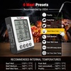 TempPro TP17 Dual Probe Digital Cooking Meat Thermometer Large LCD Backlight Food Grill Thermometer with Timer Mode for Smoker Kitchen Oven BBQ, Silver (Previously ThermoPro)(4-probes)