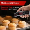 TempPro TP19 Waterproof Digital Meat Thermometer for Grilling with Ambidextrous Backlit & Thermocouple Instant Read Kitchen Cooking Food Thermometer for Candy Water Grill Smoker (Previously ThermoPro)(Grey)