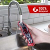 TempPro TP19 Waterproof Digital Meat Thermometer for Grilling with Ambidextrous Backlit & Thermocouple Instant Read Kitchen Cooking Food Thermometer for Candy Water Grill Smoker (Previously ThermoPro)(Bright Red)