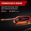 TempPro TP19 Waterproof Digital Meat Thermometer for Grilling with Ambidextrous Backlit & Thermocouple Instant Read Kitchen Cooking Food Thermometer for Candy Water Grill Smoker (Previously ThermoPro)(Bright Red)