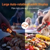 TempPro TP19H 1 Sec Digital Meat Thermometer for Cooking | Instant Read Food Thermometer with Motion Wake for BBQ Grill Oil Fry Candy, Gifts for Men Dad Husband (Previously ThermoPro)(Red)